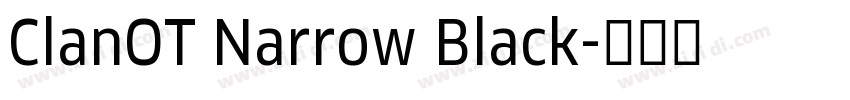 ClanOT Narrow Black字体转换